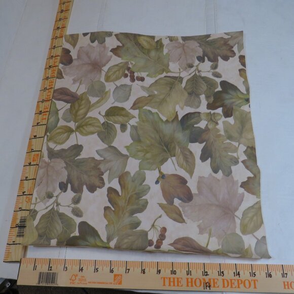 Leaves Wallpaper Samples (4) pgs 17x15"  (7) Sample Boarders (not laminated) - Picture 2 of 6